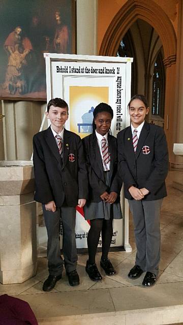 Year 8 pupils represented St Cuthbert's at a special Mass celebrated by Bishop John at the cathedral to mark the close of the Jubilee Year of Mercy