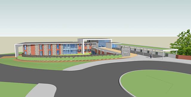 Computer generated design of the new Intermediate Care Unit at North Manchester General Hospital