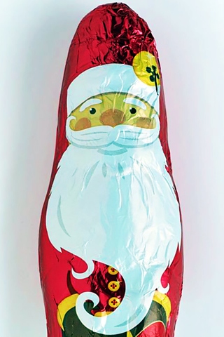 Co-op chocolate Santa