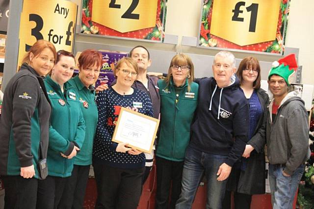 Staff at Morrison’s help Petrus 