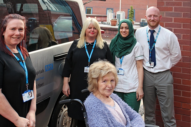 Joanne Ogden, Rochdale Social Services; Nicola Ellis-Roberts, HMR Community Services; Patricia West; Shabana Younis, HMR Community Services; Rob Lord, Rochdale Social Services