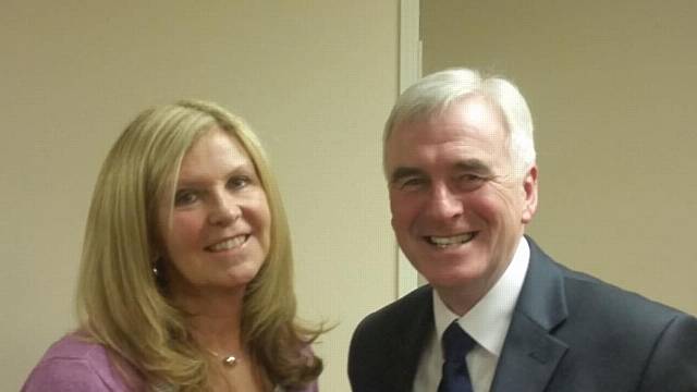 Olwen Stevenson with John McDonnell