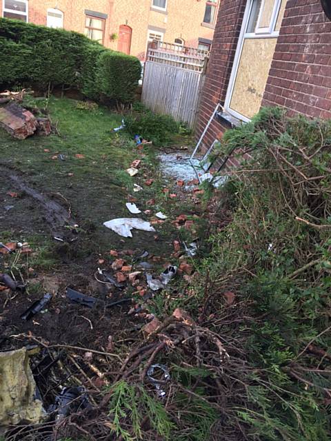 Call for bollards to be installed after car crashes into front gardens on Sandy Lane