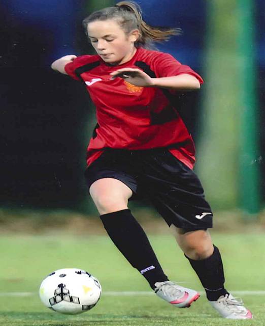 Jessica Greenwood picked for Lancashire Girls Under 14s a football national final 