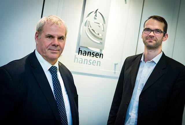 Rochdale Borough Council Leader, Richard Farnell, with Tomas Andersen, COO of Hansen Group