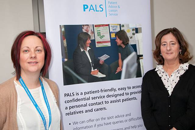 Sue Hill and Fiona Szelesi, PALS officers at the Trust