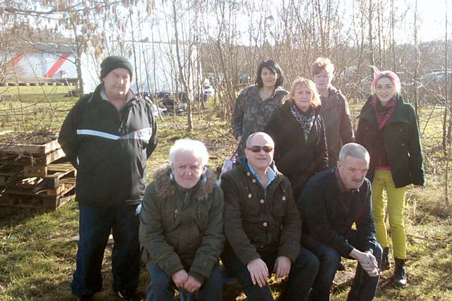 Petrus members at the community gardening project