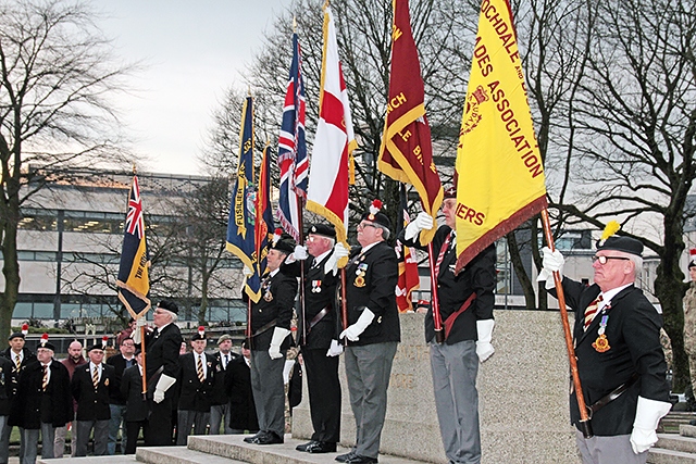 Cenotaph service commemorating the end of Gulf War