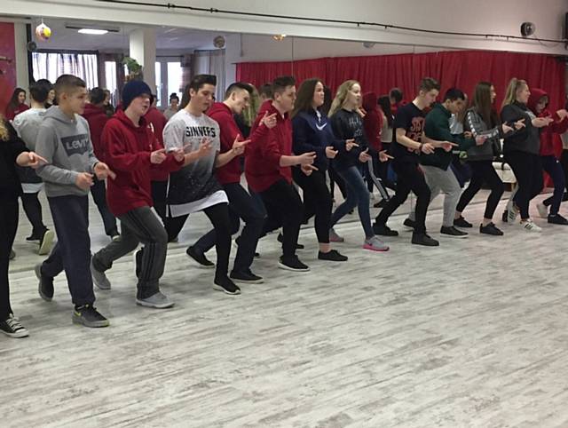 Performing Arts students from Whitworth Community High School on a theatre workshop in Verona