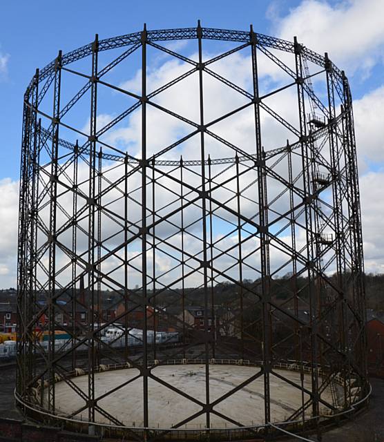 The Rochdale gasholder taken down by National Grid