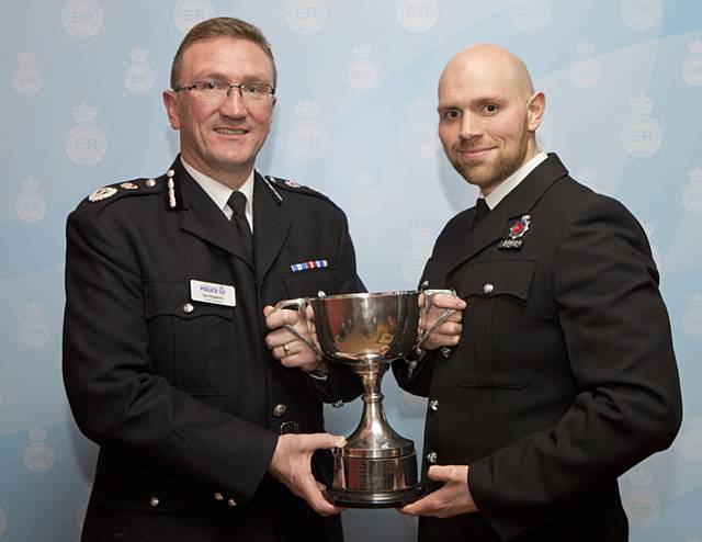 Chief Constable Ian Hopkins and PC Ed Barker 