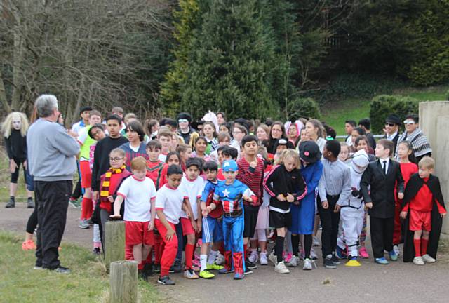 Sports Relief fancy dress run at Beech House School