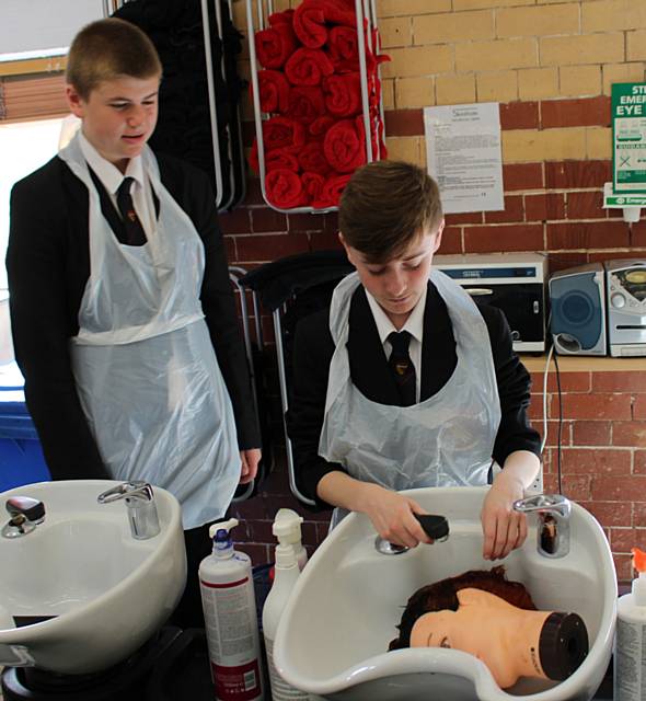 Joshua Kelly, Matthew Hall - Challenging gender stereotypes, hairdressing and childcare for the boys at Bury College