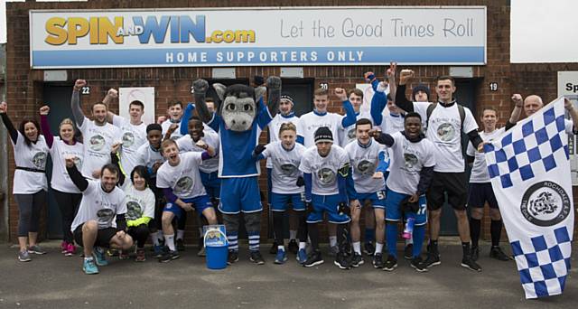 Rochdale Football Club showed their support for Team Ellis on Saturday, raising around £1,000