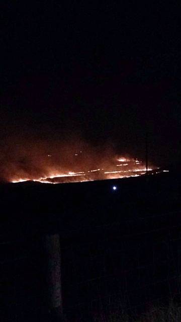 Fire on Blackstone Edge, Littleborough