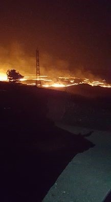 Fire on Blackstone Edge, Littleborough