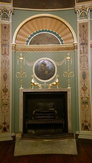 Heaton Hall interior fireplace