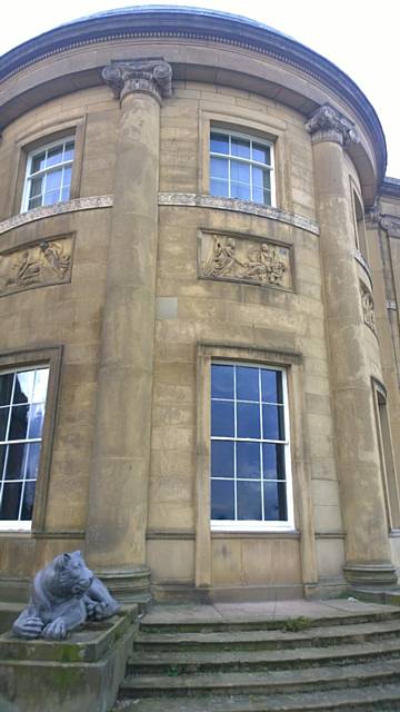 Heaton Hall exterior refurbished windows