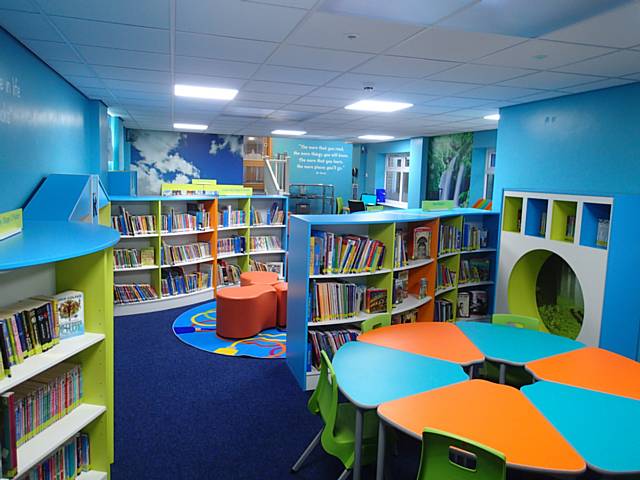 New library at St Peter’s Church of England Primary School 