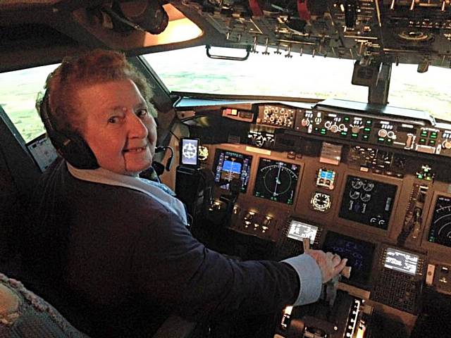 'Captain Kathleen' at the Flightdeck Experience 