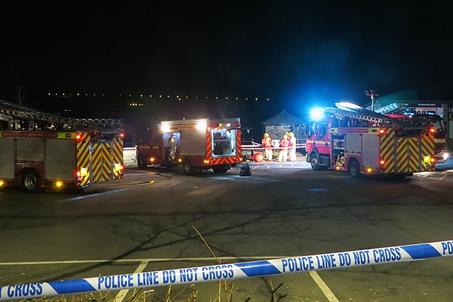 Emergency services at Hollingworth Lake