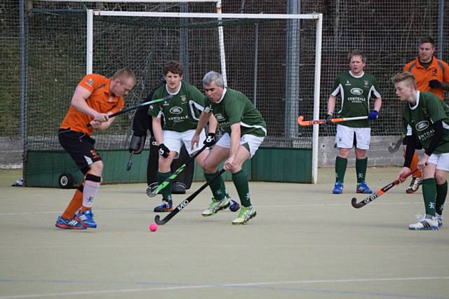 Luke Robinson (left)<br />Kendal Men's Seconds v Rochdale Men's Seconds