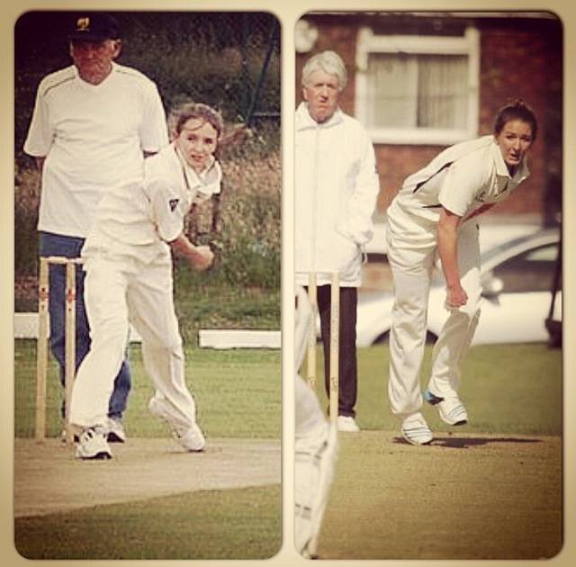 Kate Cross: Here is me playing in the under 11s and then the first team, 15 years apart