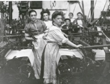 Weavers probably at Mitchell Hey Mills, Rochdale 1900