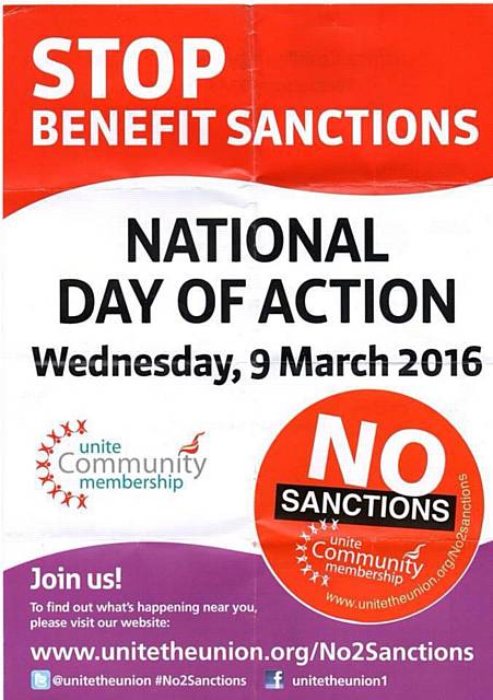 Stop benefit sanctions poster