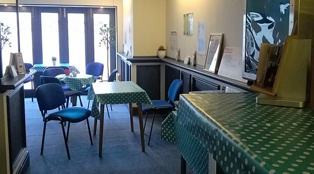 The refurbished and redecorated Foodbank opens again following the flood on Boxing Day 