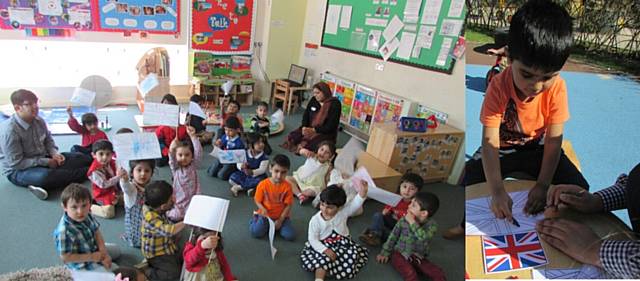 Celebrating the Queen's birthday at Sunshine Pre-school Playgroup 