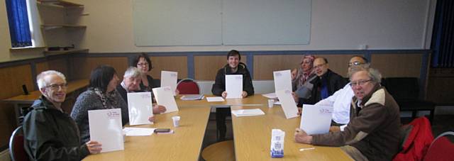 Rochdale Environmental Action Group with representative of Tree of Time