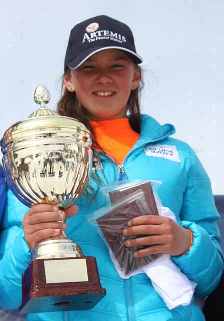 Daisi Daniels at the Children's Delancey British Alpine Ski Championships