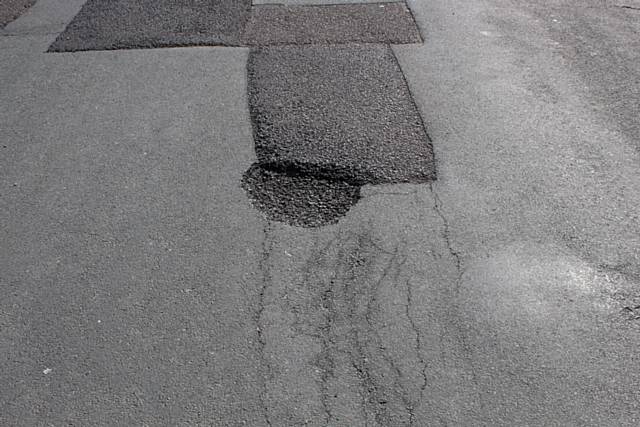 Potholes and cracks