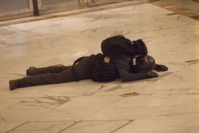 The first stage of a simulated terrorist attack at intu Trafford centre finished this morning