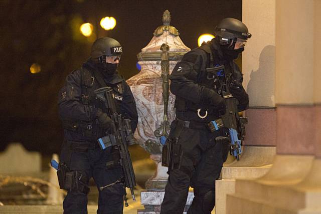 The first stage of a simulated terrorist attack at intu Trafford centre finished this morning