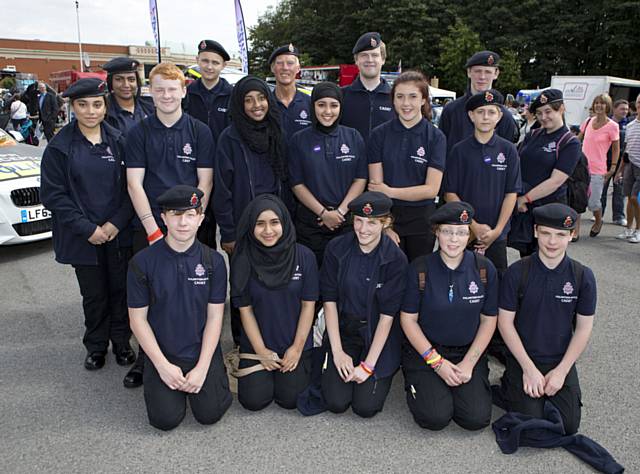 Cadets at one of the 999 Day events 