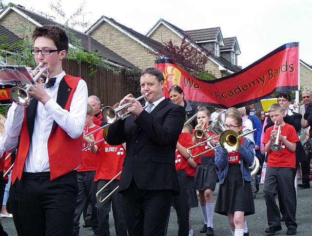 Littleborough Churches Together annual Pentecost Walk of Witness with Wardle Academy Band