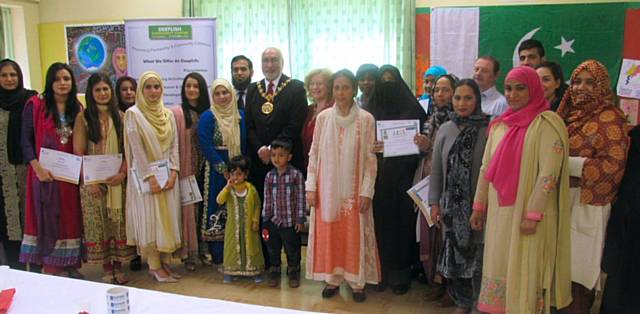 Let’s Talk and Learn English together project presentation by the Mayor of Rochdale