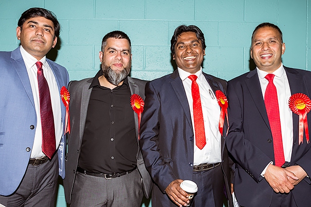 Jubilant Labour councillors and supporters