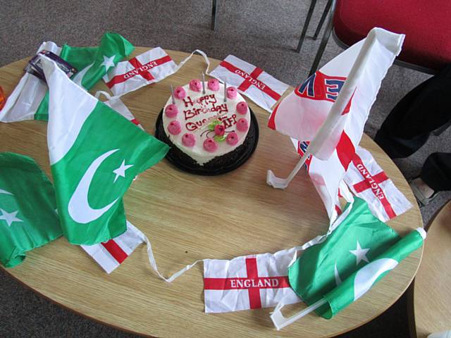 Members of the Action for Pakistan, International, celebrate the Queen's 90th birthday 