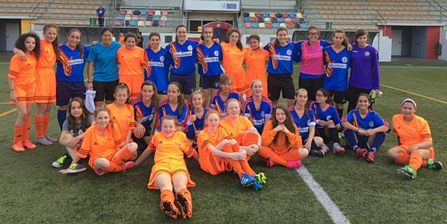 Hollingworth Academy pupils and staff in the Costa Brava for a football activity week