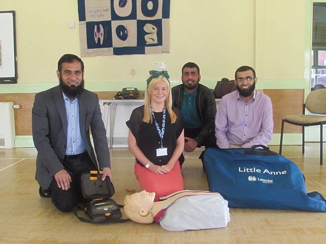 CPR and defibrillator training sessions at Deeplish Community Centre