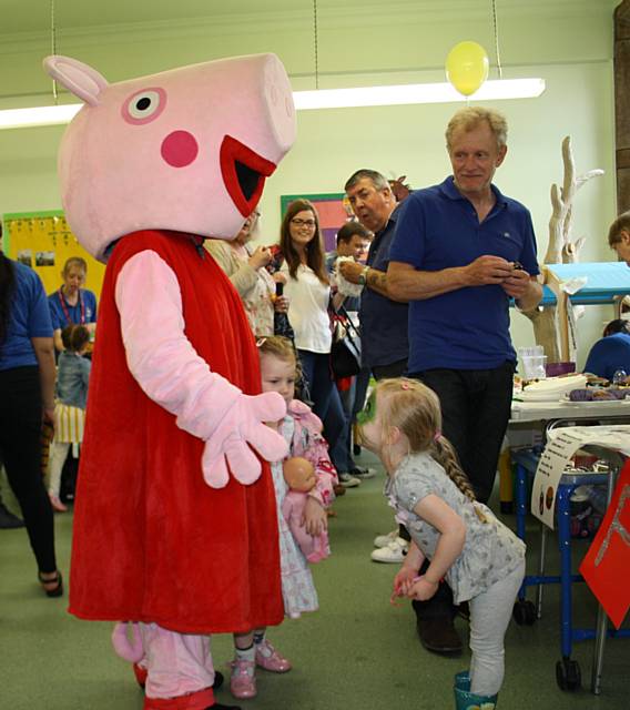 Daisy and Peppa Pig at The School House Nursery Summer Fair 