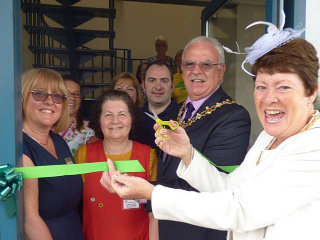 Rochdale’s Mayor Ray Dutton and Mayoress Elaine Dutton officially opened the Springhill Hospice Retail Emporium