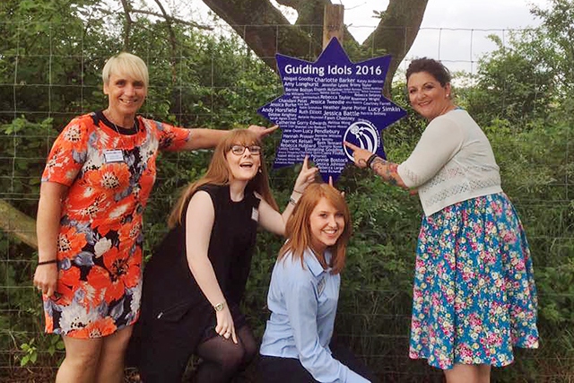 Guiding idol’s: Beth Tennant, Charlotte Quinn, Rosie Richards and Jess Timperley