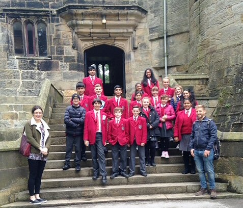 Beech House School Year 7 pupils at Skipton Castle