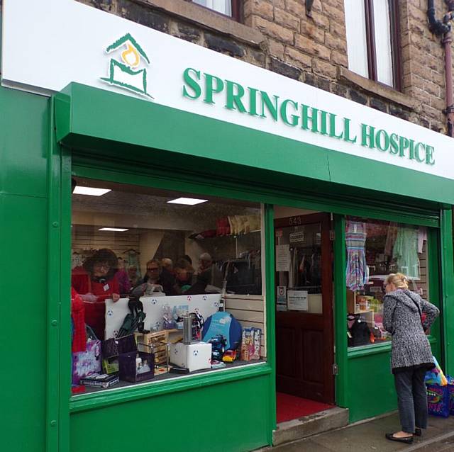 The Springhill Hospice shop in Whitworth is one of those closing temporarily