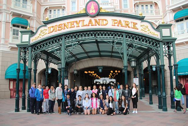 Beech House students at Disneyland Park 