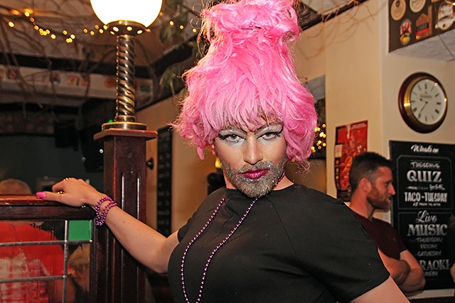 Drag Queen at Mardi Gras at The Flying Horse